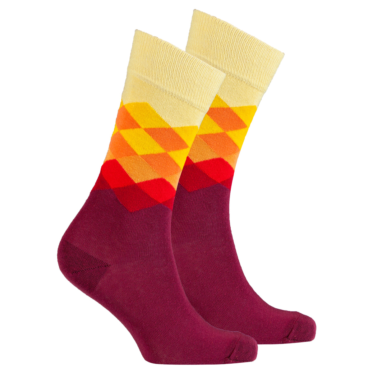 Men's Flame Diamond Socks - Socks n Socks