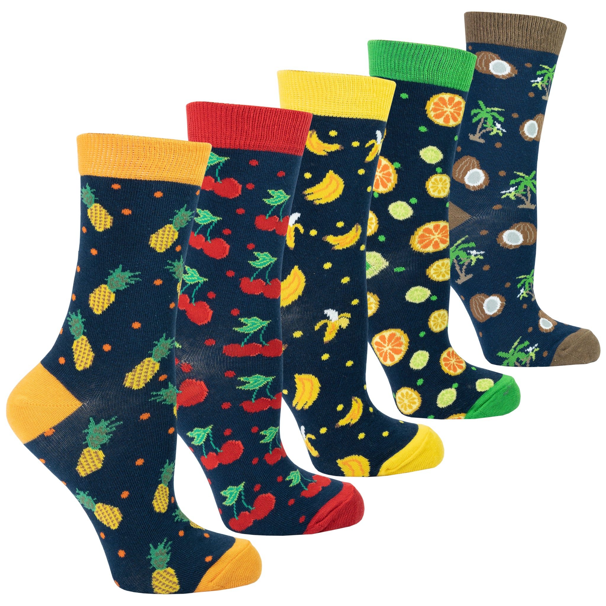 Women's Cheerful Fruits Socks Set - Socks n Socks