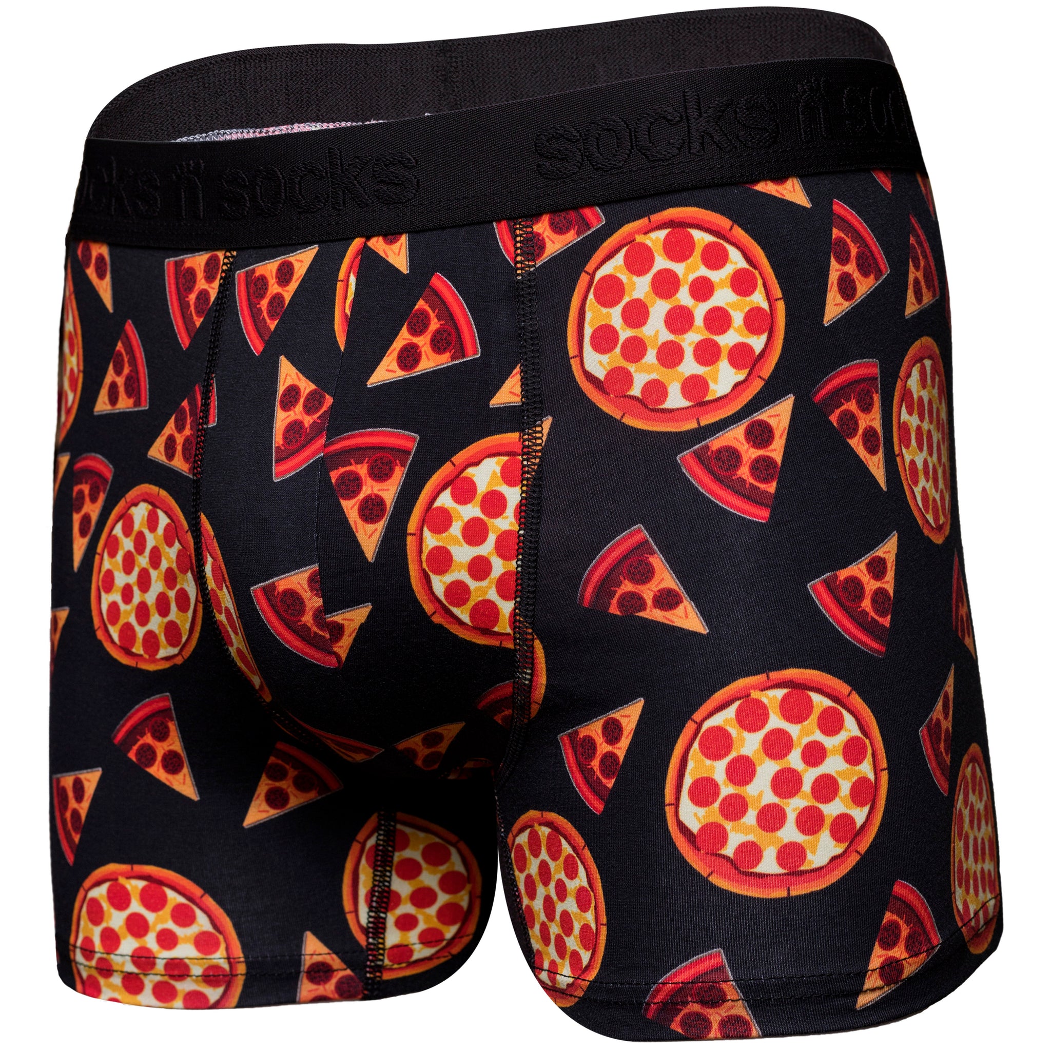 Space Pizza - Mens Boxer Briefs (Size: 3XL), Men's